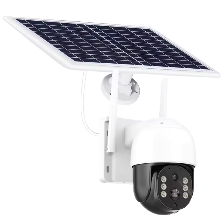 Соларна WiFi PTZ камера ICSee – 8MP, въртяща, нощно виждане