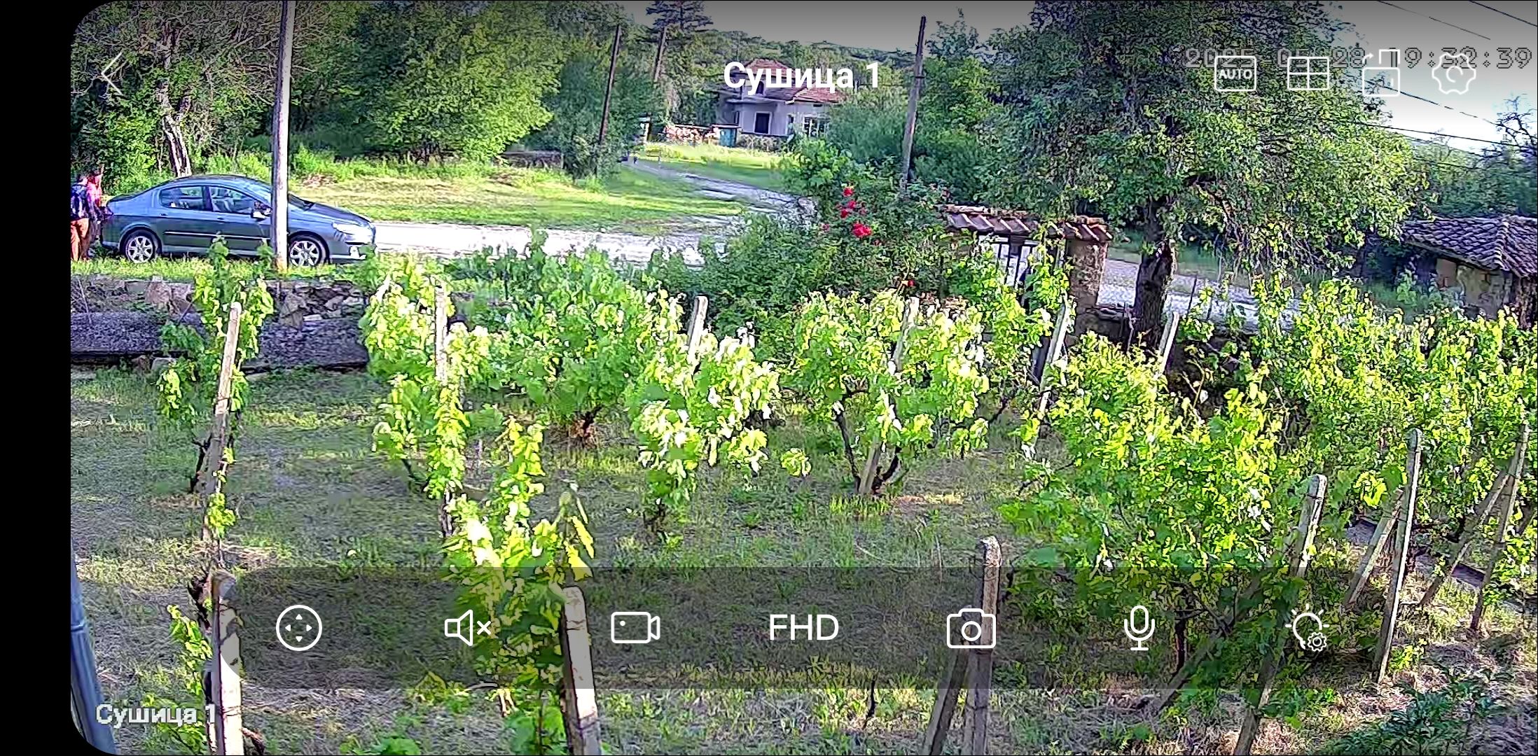 Монтаж на 3 IP PTZ камери за видеонаблюдение на къща – село Сушица